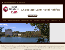 Tablet Screenshot of chocolatelakehotel.com